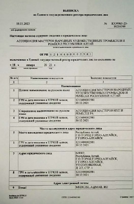 Выписка ЕГРЮЛ стр1